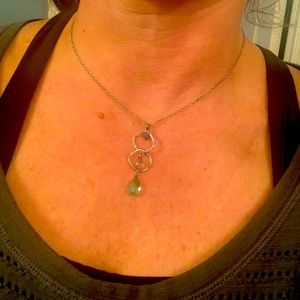 Silpada sterling silver and aquamarine stone.  Necklace.